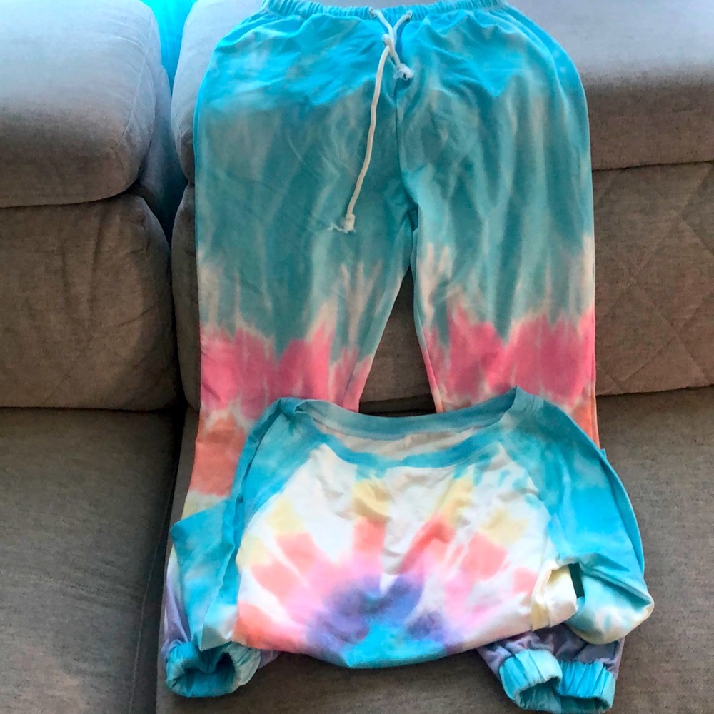 Multicolor jogger set